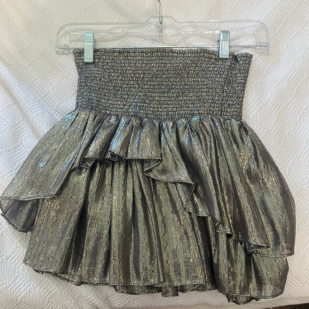 Ramy brook metallic skirt